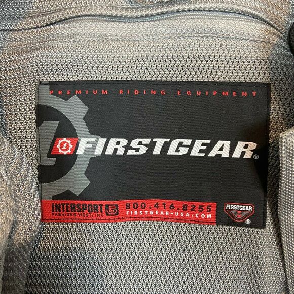First Gear Armor Moto Jacket Women’s Gray Black Long Sleeve Mesh Full Zip M - 3X - Picture 6 of 16
